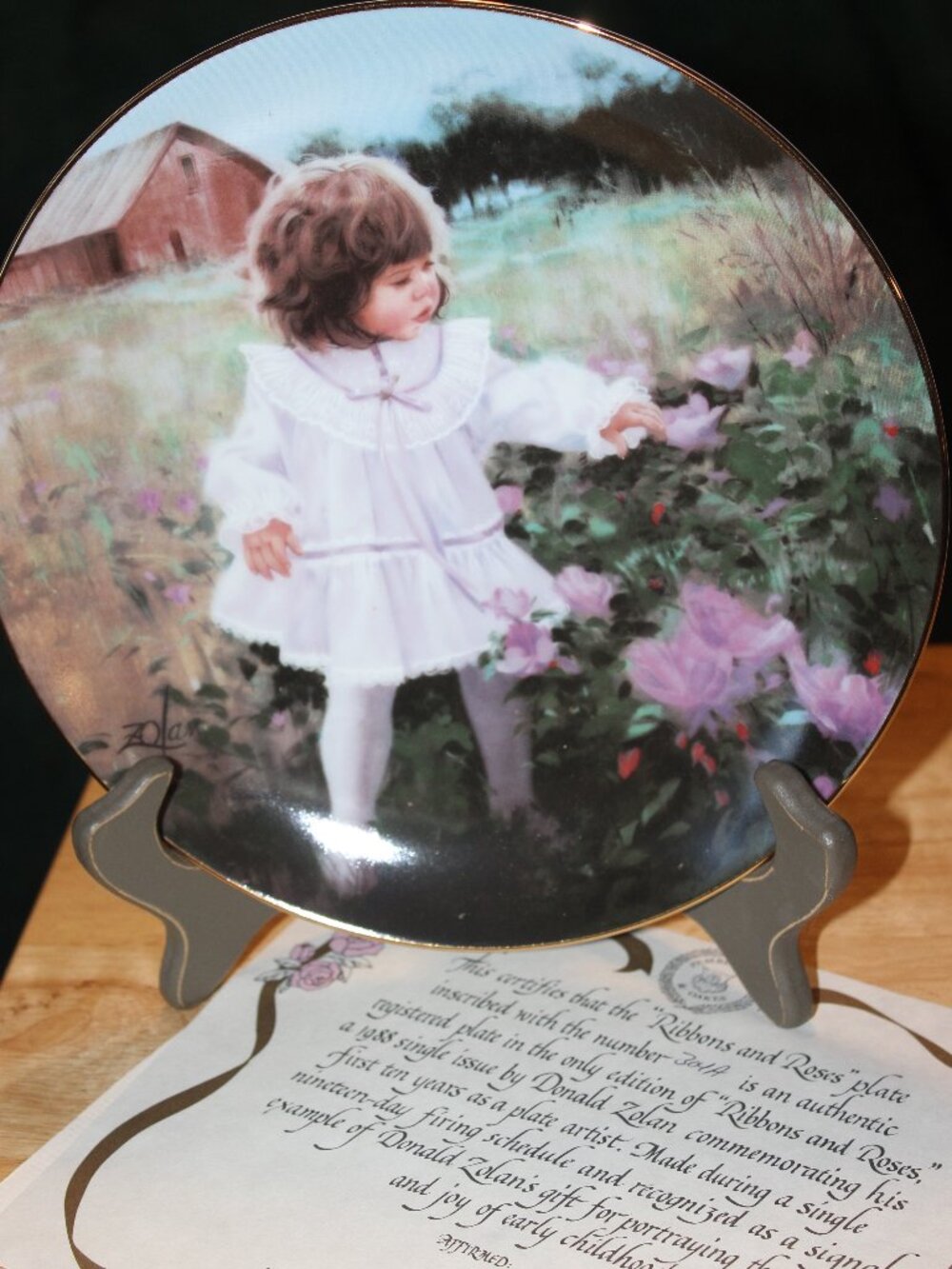 Donald Zolan Collector plate